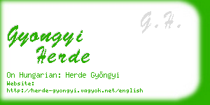 gyongyi herde business card